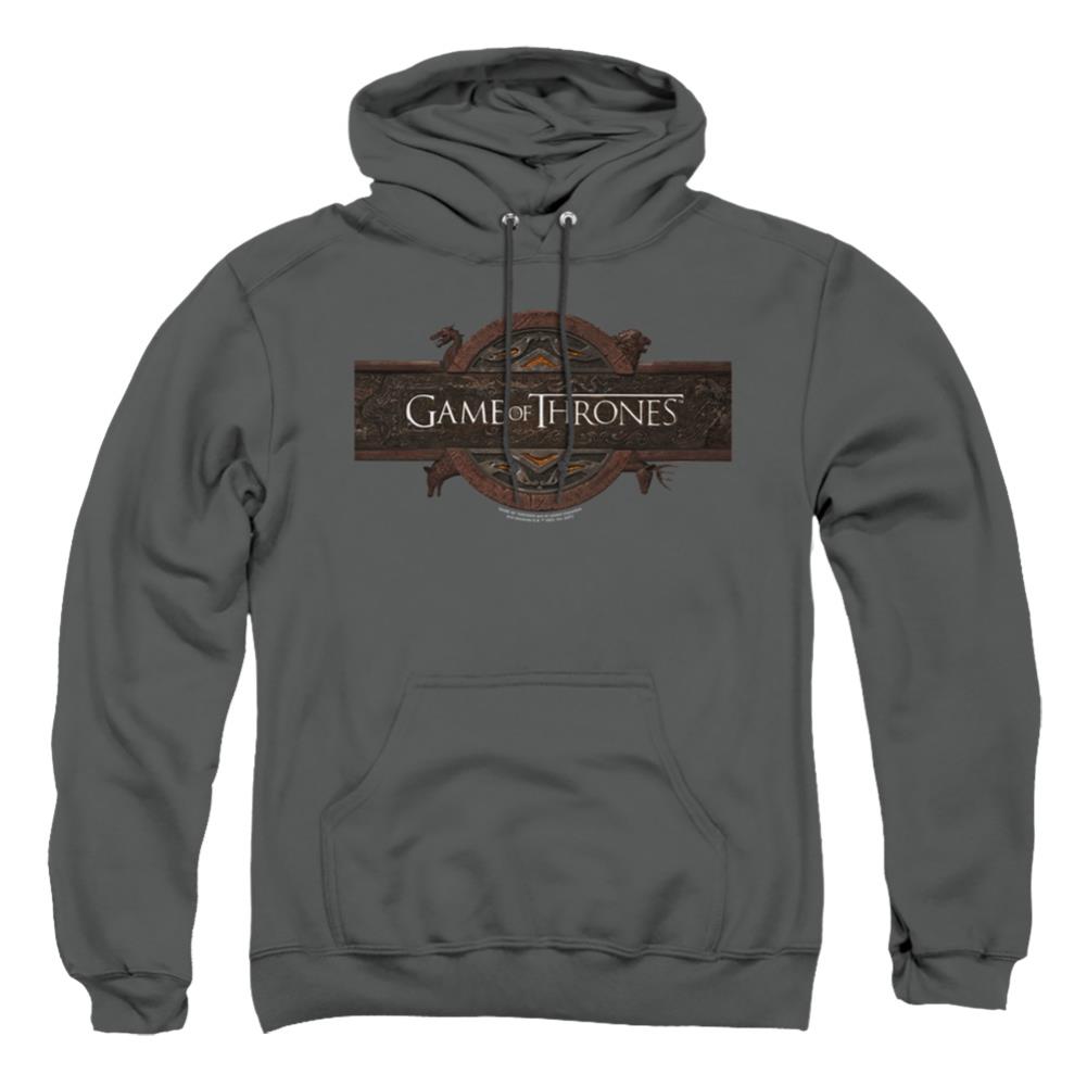 Game Of Thrones Title Sequence Logo Men's Pull-Over 75 25 Poly Hoodie
