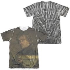 Game Of Thrones Tyrion For The Throne (Front/Back Print) Men's Regular Fit Poly Cotton Short-Sleeve T-Shirt