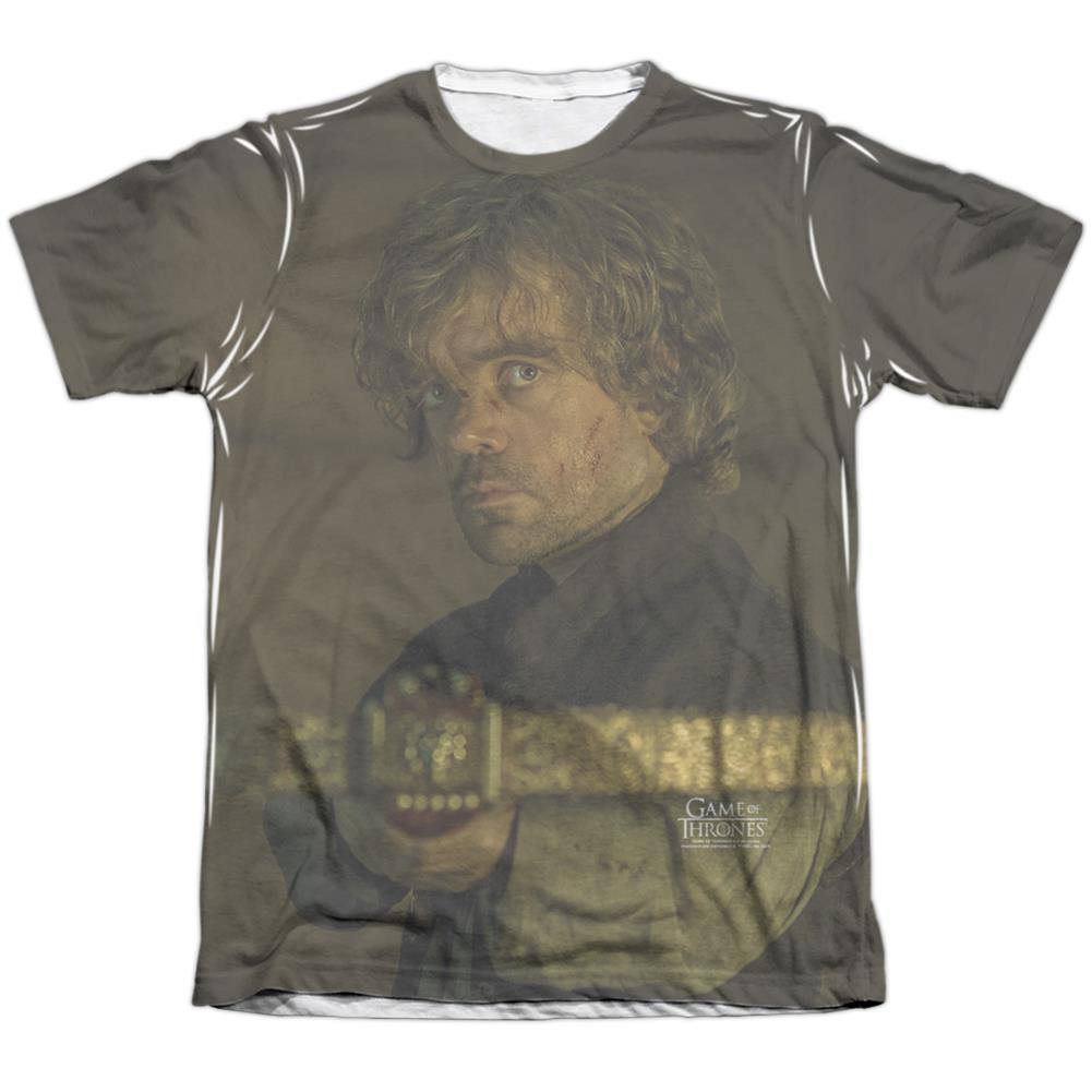 Game Of Thrones Tyrion For The Throne Men's Regular Fit Poly Cotton Short-Sleeve T-Shirt