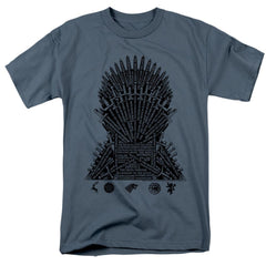 Game Of Thrones What Builds The Throne Men's 18/1 Cotton Short-Sleeve T-Shirt
