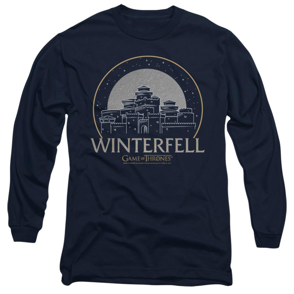 Game Of Thrones Winterfell Men's 18/1 Cotton Long-Sleeve T-Shirt