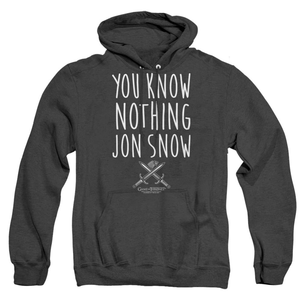 Game Of Thrones You Know Nothing Jon Snow Men's Pull-Over Hoodie