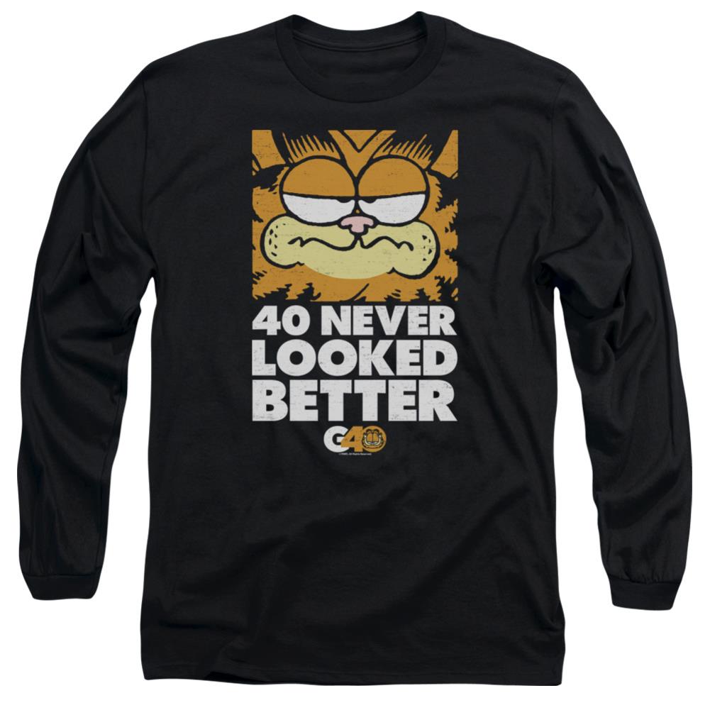 Garfield 40 Looks Men's 18/1 Cotton Long-Sleeve T-Shirt