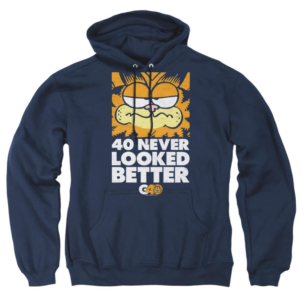 Garfield 40 Looks Men's Pull-Over 75 25 Poly Hoodie