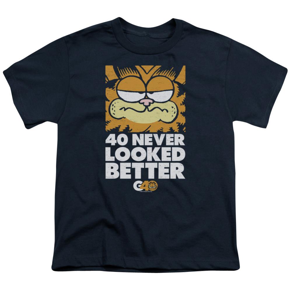 Garfield 40 Looks Youth 18/1 100% Cotton Short-Sleeve T-Shirt