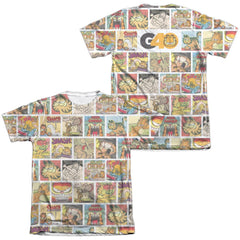 Garfield 40Th Collage Men's Regular Fit Poly Cotton Short-Sleeve T-Shirt