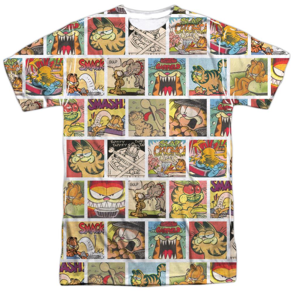 Garfield 40Th Collage Men's Regular Fit Polyester Short-Sleeve T-Shirt