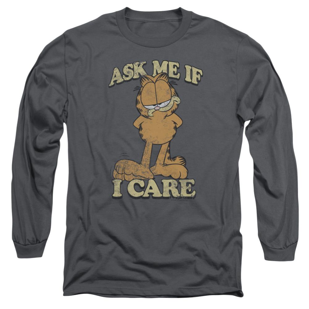 Garfield Ask Me Men's 18/1 Cotton Long-Sleeve T-Shirt