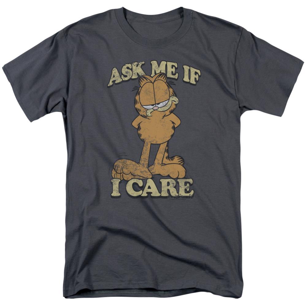 Garfield Ask Me Men's 18/1 Cotton Short-Sleeve T-Shirt