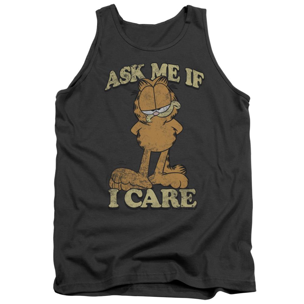 Garfield Ask Me Men's 18/1 Cotton Tank Top