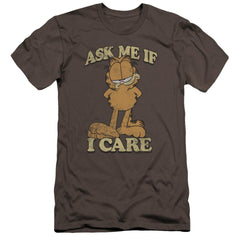 Garfield Ask Me Men's Ultra-Soft 30/1 Cotton Slim Short-Sleeve T-Shirt