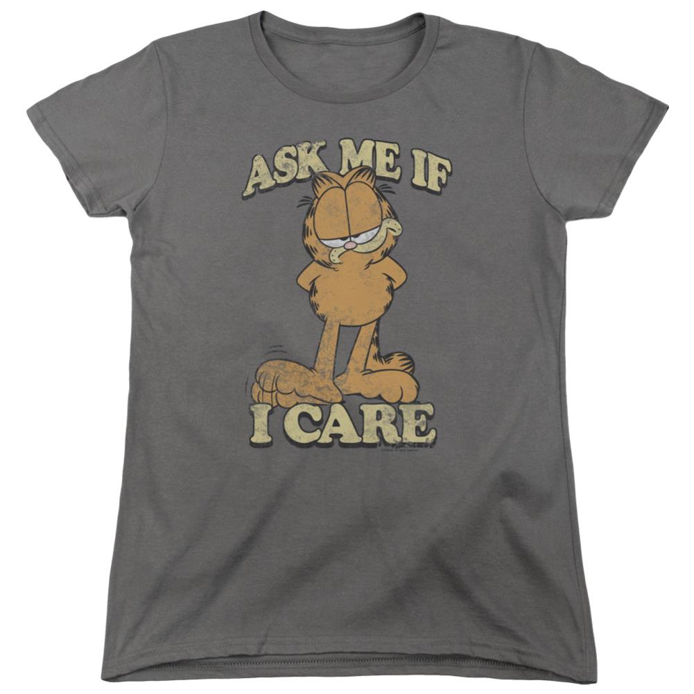 Garfield Ask Me Women's 18/1 Cotton Short-Sleeve T-Shirt