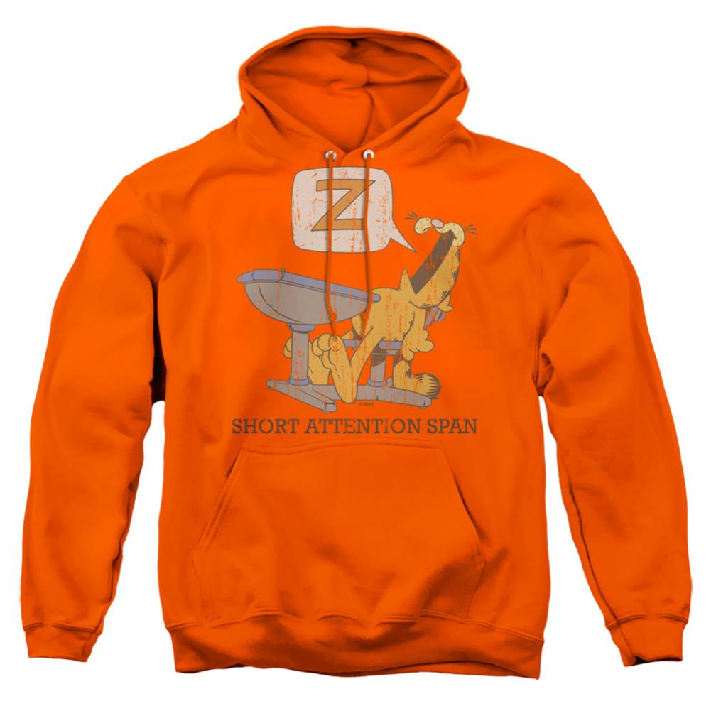 Garfield Attention Span Men's Pull-Over 75 25 Poly Hoodie