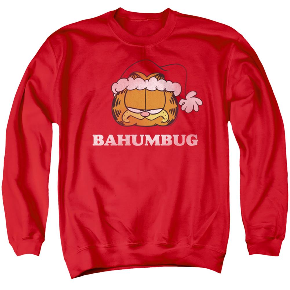 Garfield Bahumbug Men's Crewneck 50 50 Poly Long-Sleeve T-Shirt