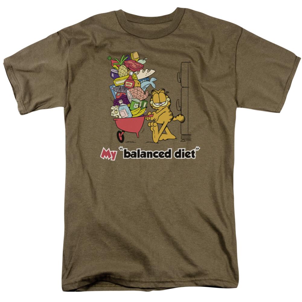 Garfield Balanced Diet Men's 18/1 Cotton Short-Sleeve T-Shirt