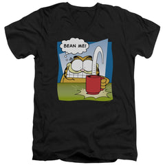 Garfield Bean Me Men's 30/1 Cotton Slim V-Neck T-Shirt