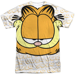 Garfield Big Face Men's Regular Fit Polyester Short-Sleeve T-Shirt