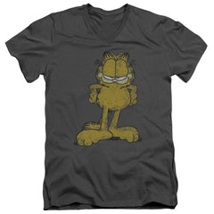 Garfield Big Ol Cat Men's 30/1 Cotton Slim V-Neck T-Shirt