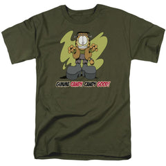 Garfield Candy Good Men's 18/1 Cotton Short-Sleeve T-Shirt