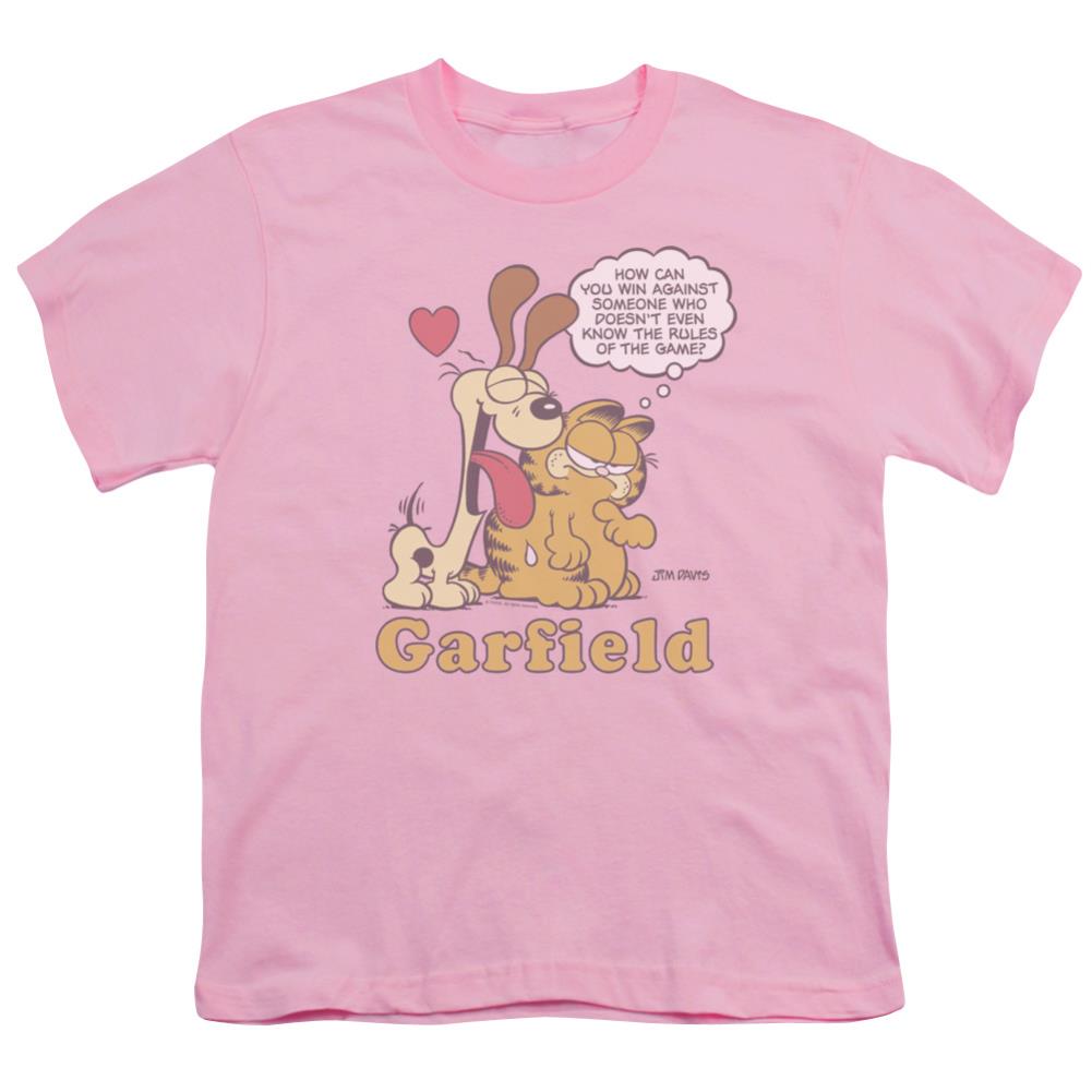 Garfield Cant Win Youth 18/1 100% Cotton Short-Sleeve T-Shirt