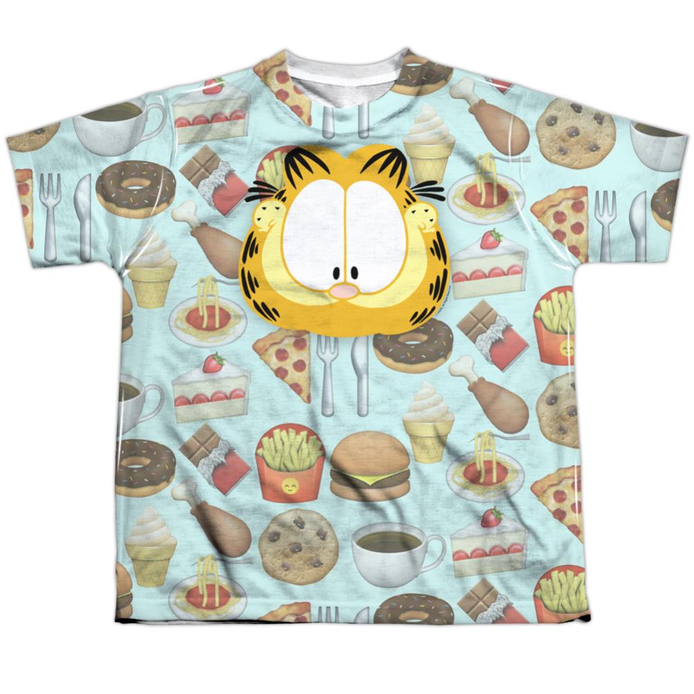 Garfield Cat Food Youth Regular Fit Poly Short-Sleeve T-Shirt
