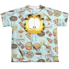 Garfield Cat Food Youth Regular Fit Poly Short-Sleeve T-Shirt