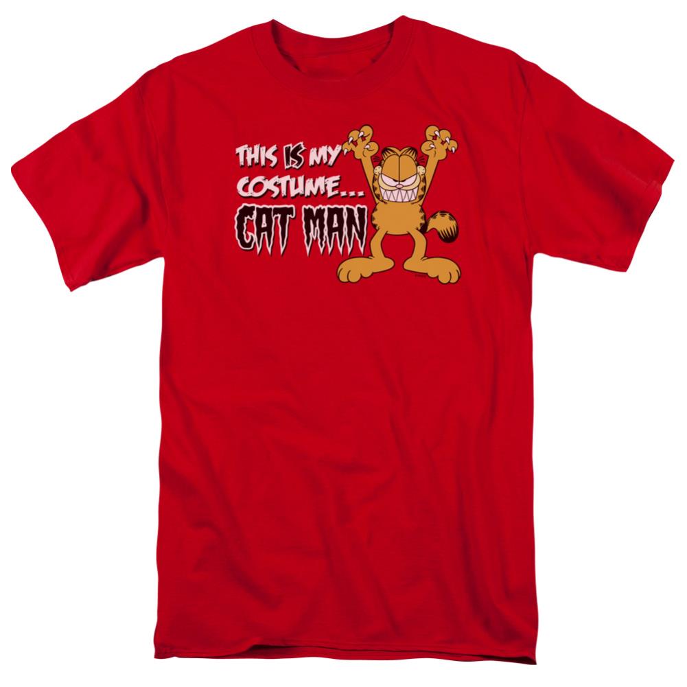 Garfield Cat Man Men's 18/1 Cotton Short-Sleeve T-Shirt