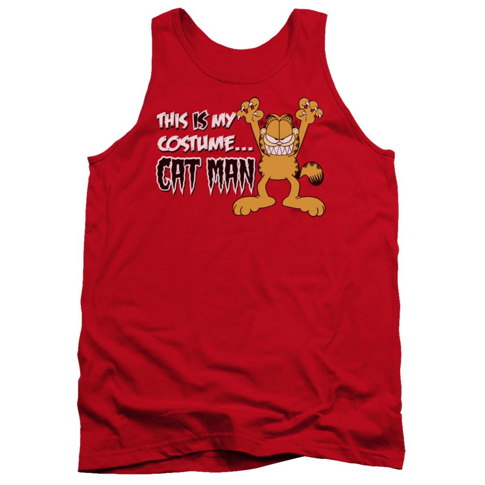 Garfield Cat Man Men's 18/1 Cotton Tank Top