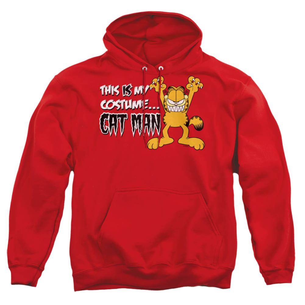 Garfield Cat Man Men's Pull-Over 75 25 Poly Hoodie