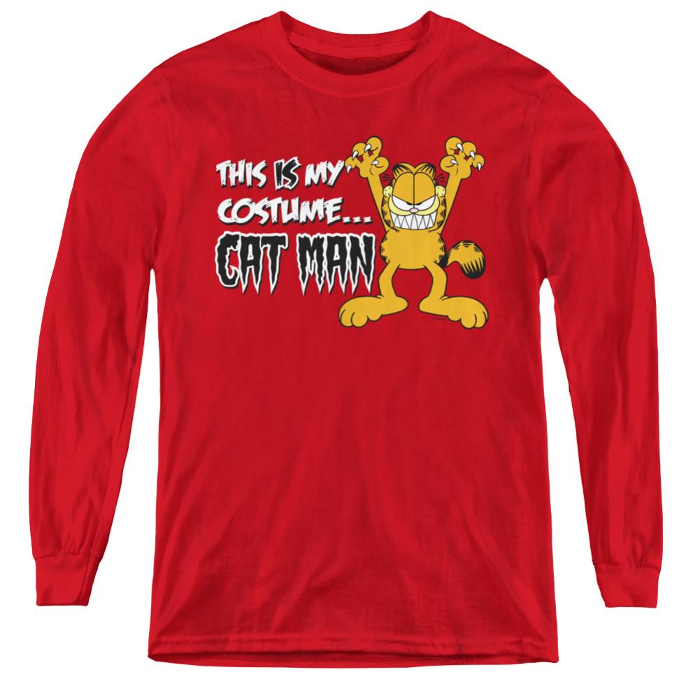 Garfield Cat Man Youth Long-Sleeve T-Shirt
