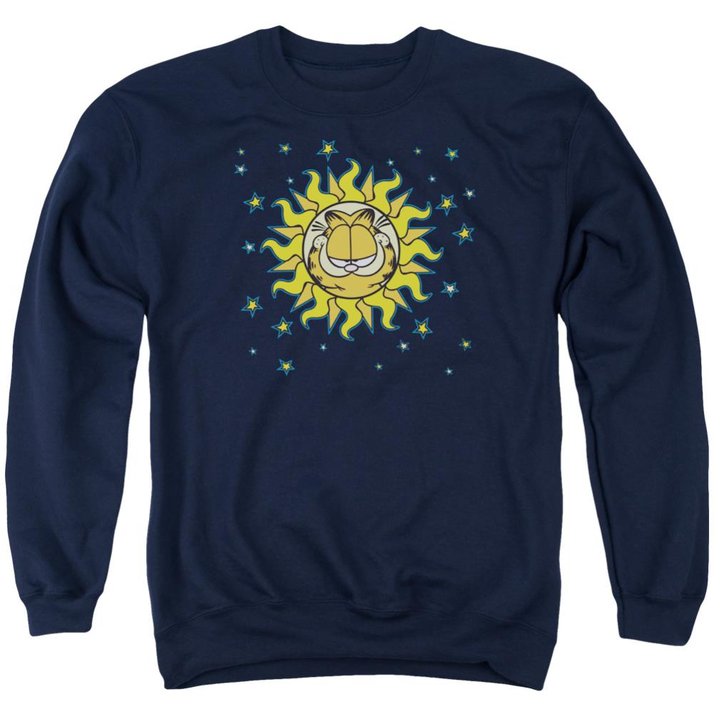 Garfield Celestial Men's Crewneck 50 50 Poly Long-Sleeve T-Shirt