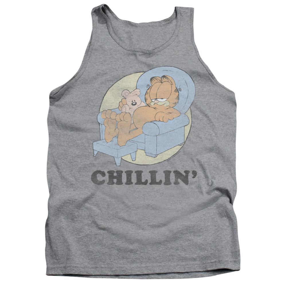 Garfield Chillin Men's 18/1 Cotton Tank Top