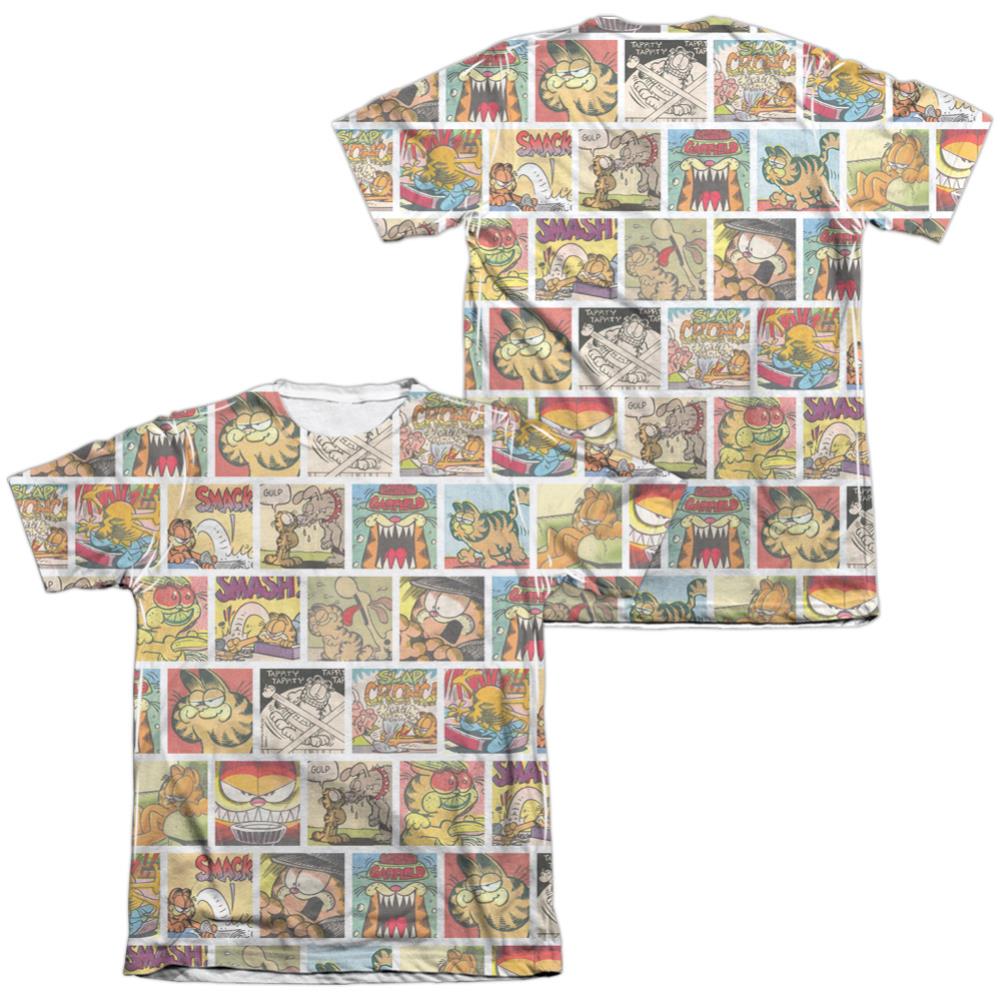 Garfield Collage Men's Regular Fit Poly Cotton Short-Sleeve T-Shirt