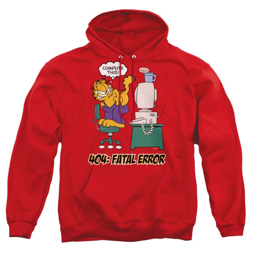 Garfield Compute This Men's Pull-Over 75 25 Poly Hoodie