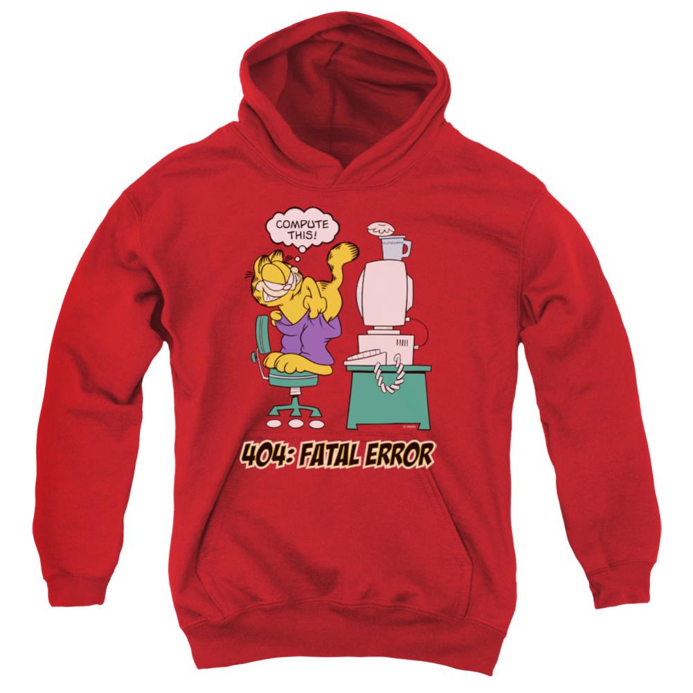 Garfield Compute This Youth Cotton Poly Pull-Over Hoodie