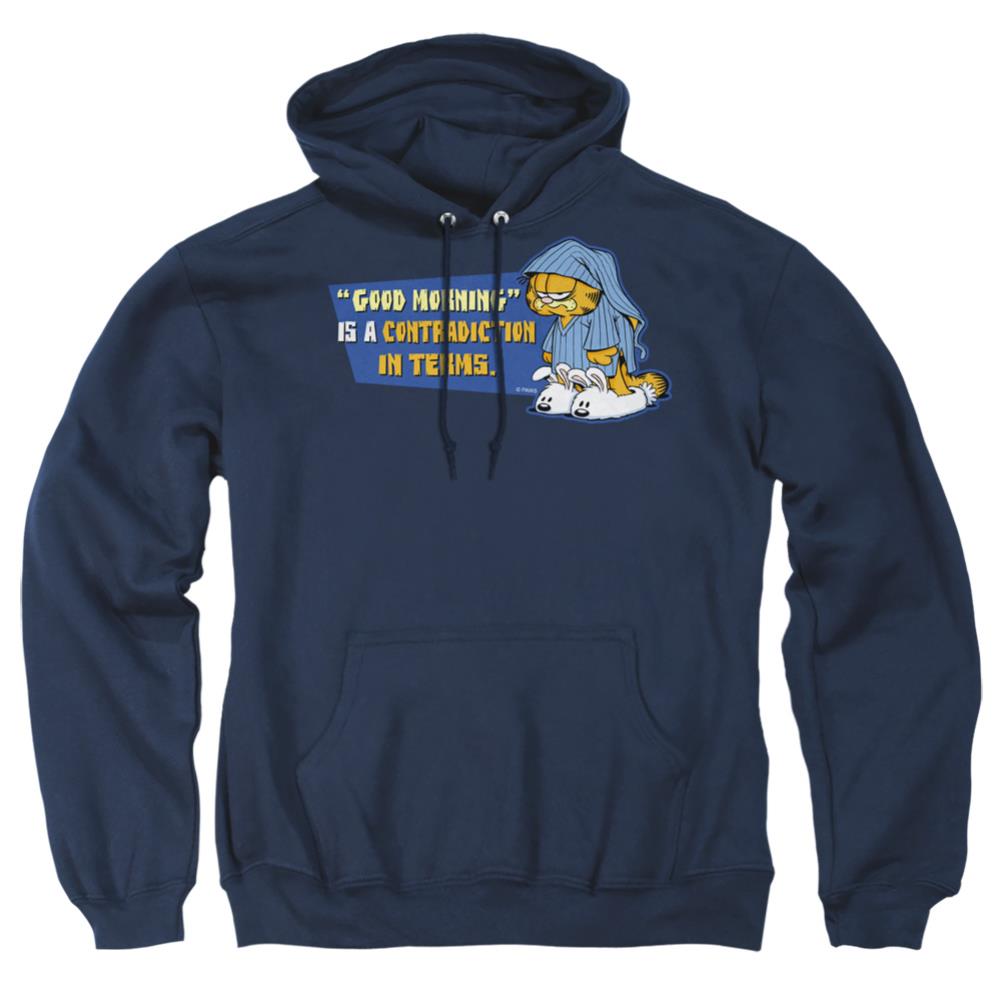 Garfield Contradicition In Terms Men's Pull-Over 75 25 Poly Hoodie