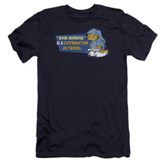 Garfield Contradicition In Terms Men's Ultra-Soft 30/1 Cotton Slim Short-Sleeve T-Shirt