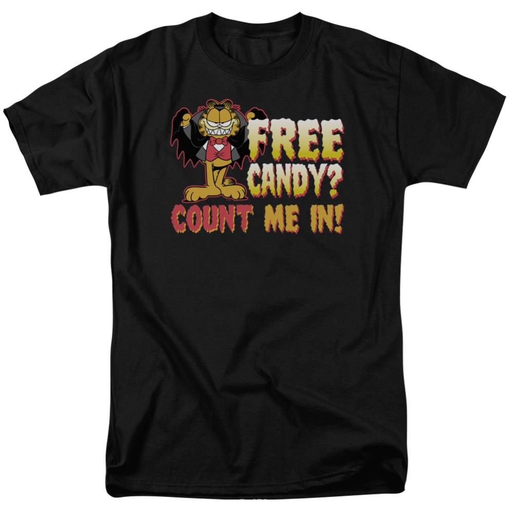 Garfield Count Me In Men's 18/1 Cotton Short-Sleeve T-Shirt