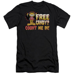 Garfield Count Me In Men's Ultra-Soft 30/1 Cotton Slim Short-Sleeve T-Shirt