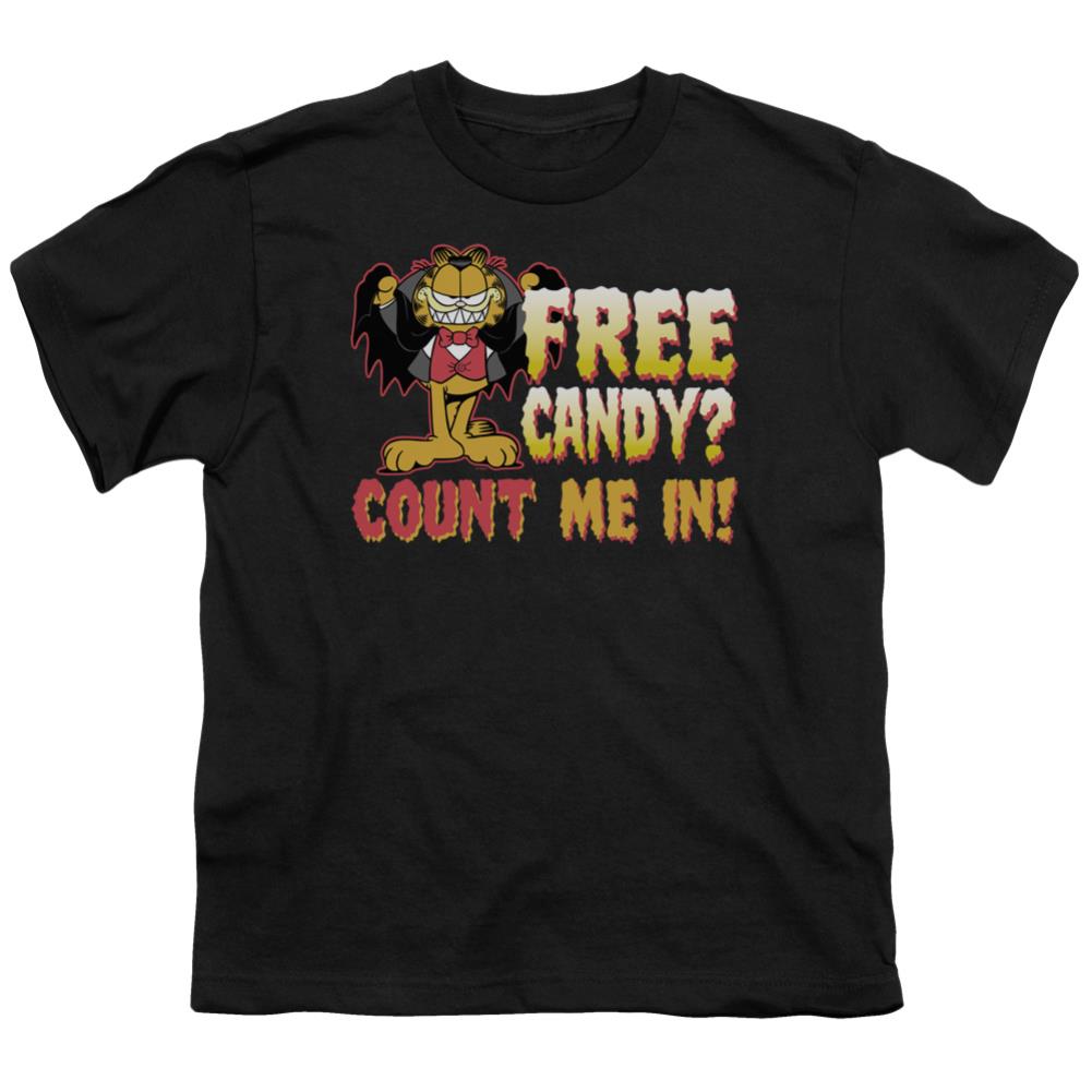 Garfield Count Me In Youth 18/1 100% Cotton Short-Sleeve T-Shirt