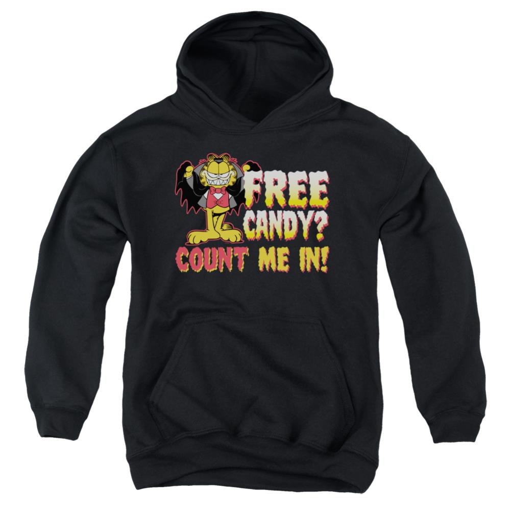 Garfield Count Me In Youth Cotton Poly Pull-Over Hoodie