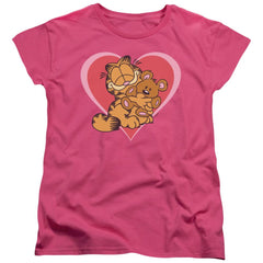 Garfield Cute Ncuddly Women's 18/1 Cotton Short-Sleeve T-Shirt