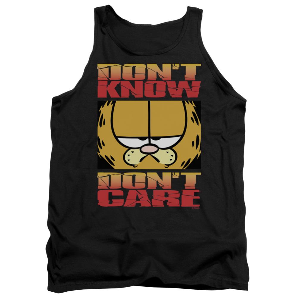 Garfield Dont Know Dont Care Men's 18/1 Cotton Tank Top
