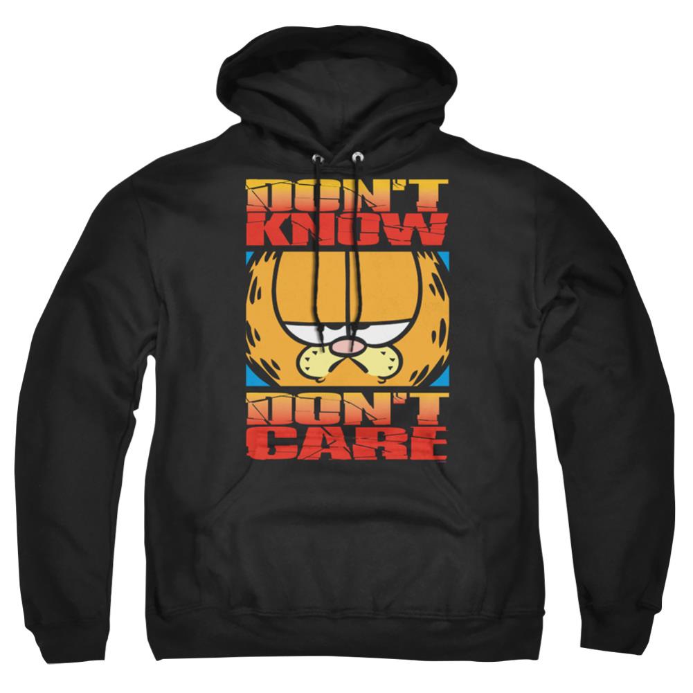 Garfield Dont Know Dont Care Men's Pull-Over 75 25 Poly Hoodie