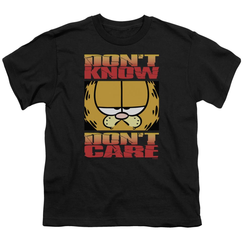Garfield Dont Know Dont Care Youth 18/1 100% Cotton Short-Sleeve T-Shirt