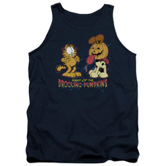 Garfield Drooling Pumpkins Men's 18/1 Cotton Tank Top