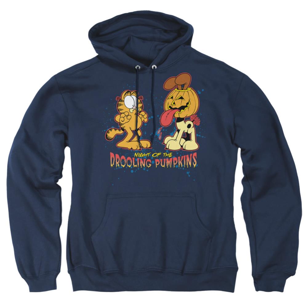 Garfield Drooling Pumpkins Men's Pull-Over 75 25 Poly Hoodie