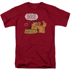 Garfield Eat And Sleep Men's 18/1 Cotton Short-Sleeve T-Shirt