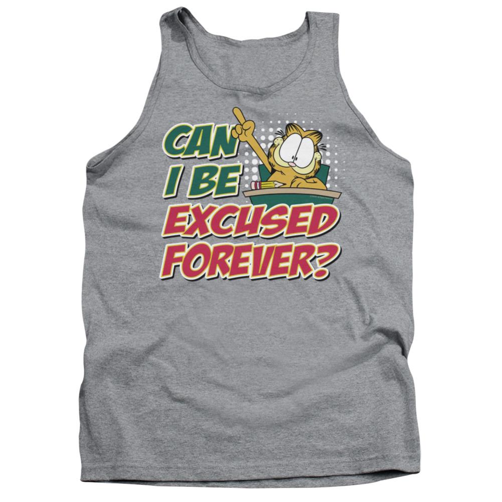 Garfield Excused Forever Men's 18/1 Cotton Tank Top