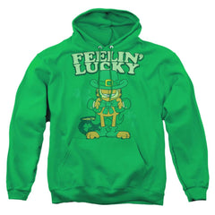 Garfield Feelin Lucky Men's Pull-Over 75 25 Poly Hoodie